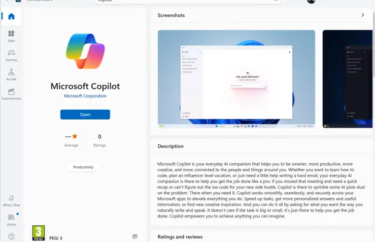 Hoe installeer je Copilot in Windows 11 via de Microsoft Store