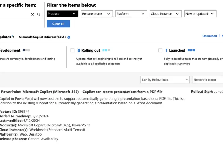 Nieuw bij Microsoft 365: Automatisch PowerPoint Presentaties Genereren vanuit een PDF met Microsoft Copilot